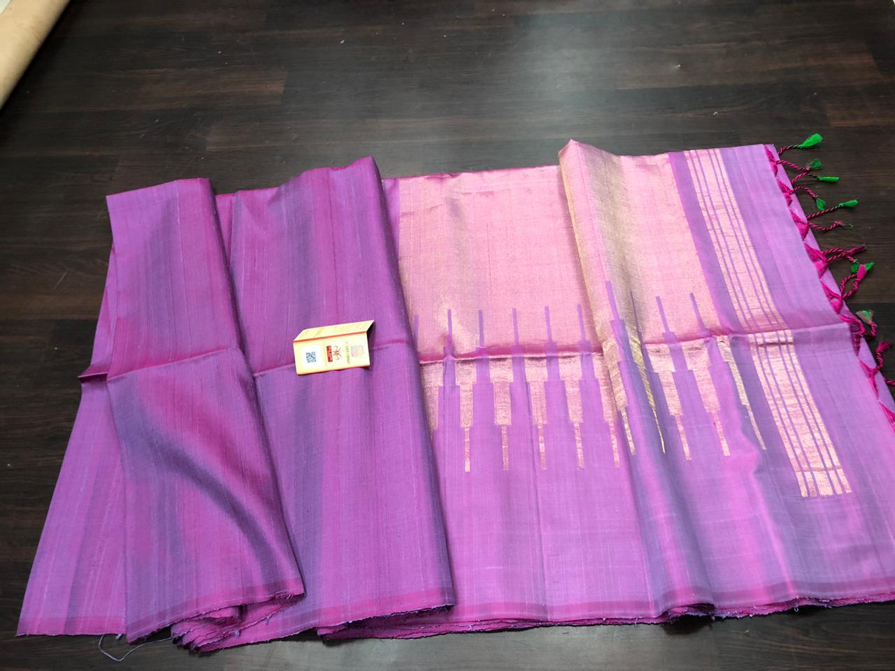 Gadwal Soft Silk Sarees with Temple Border Bride of Honor